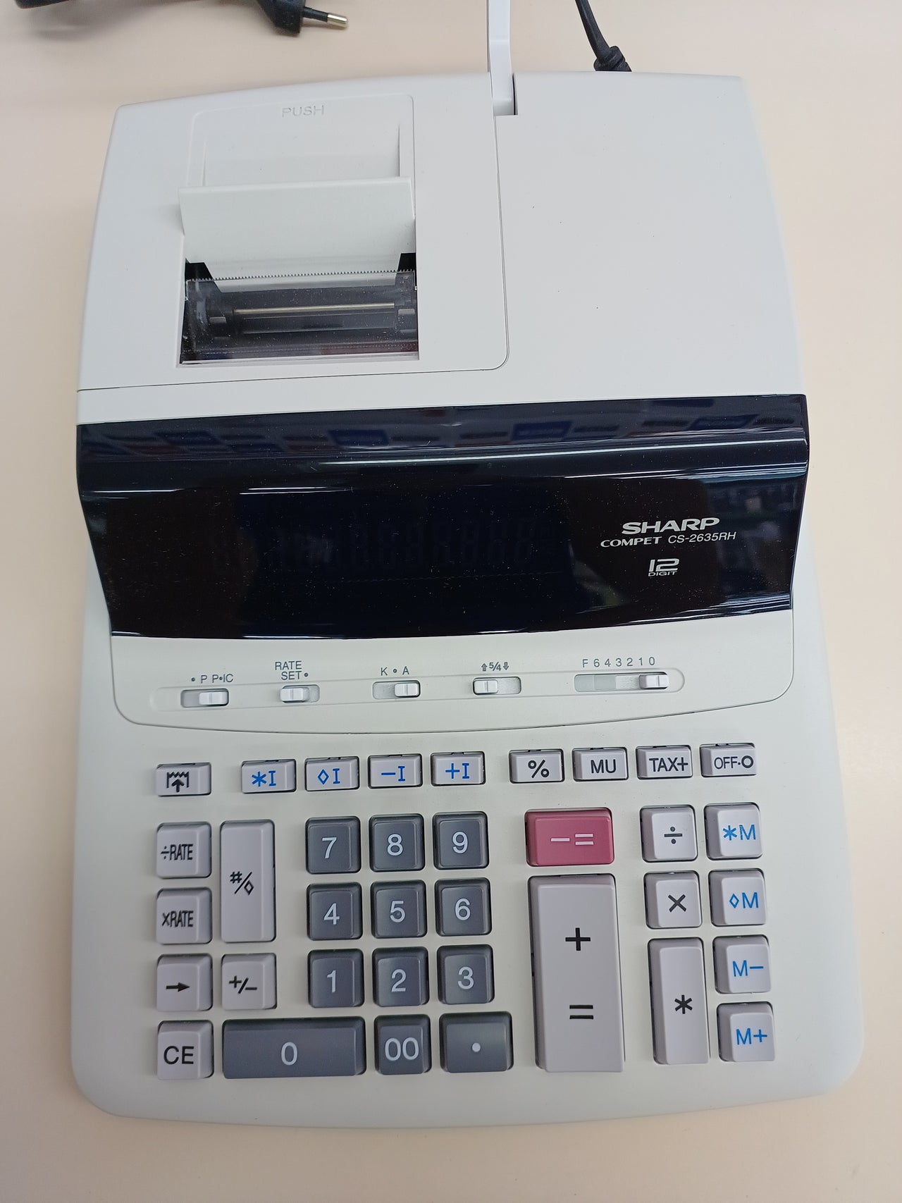 Calculadora con Impresora Sharp CS2635RHGYSE