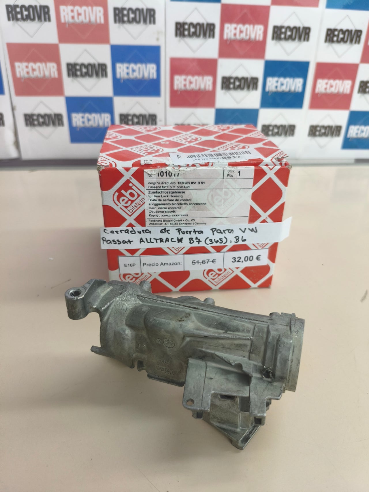 Carcasa del bombín de encendido Febi Bilstein 101017