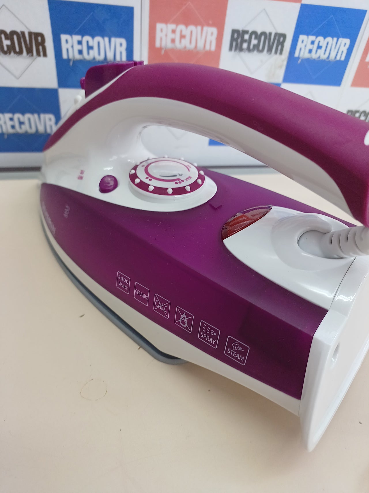 Plancha vapor 2400 W suela cerámica – Severin