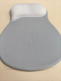 Alfombrilla de ratón ergonómica con reposamuñecas acolchado gris claro