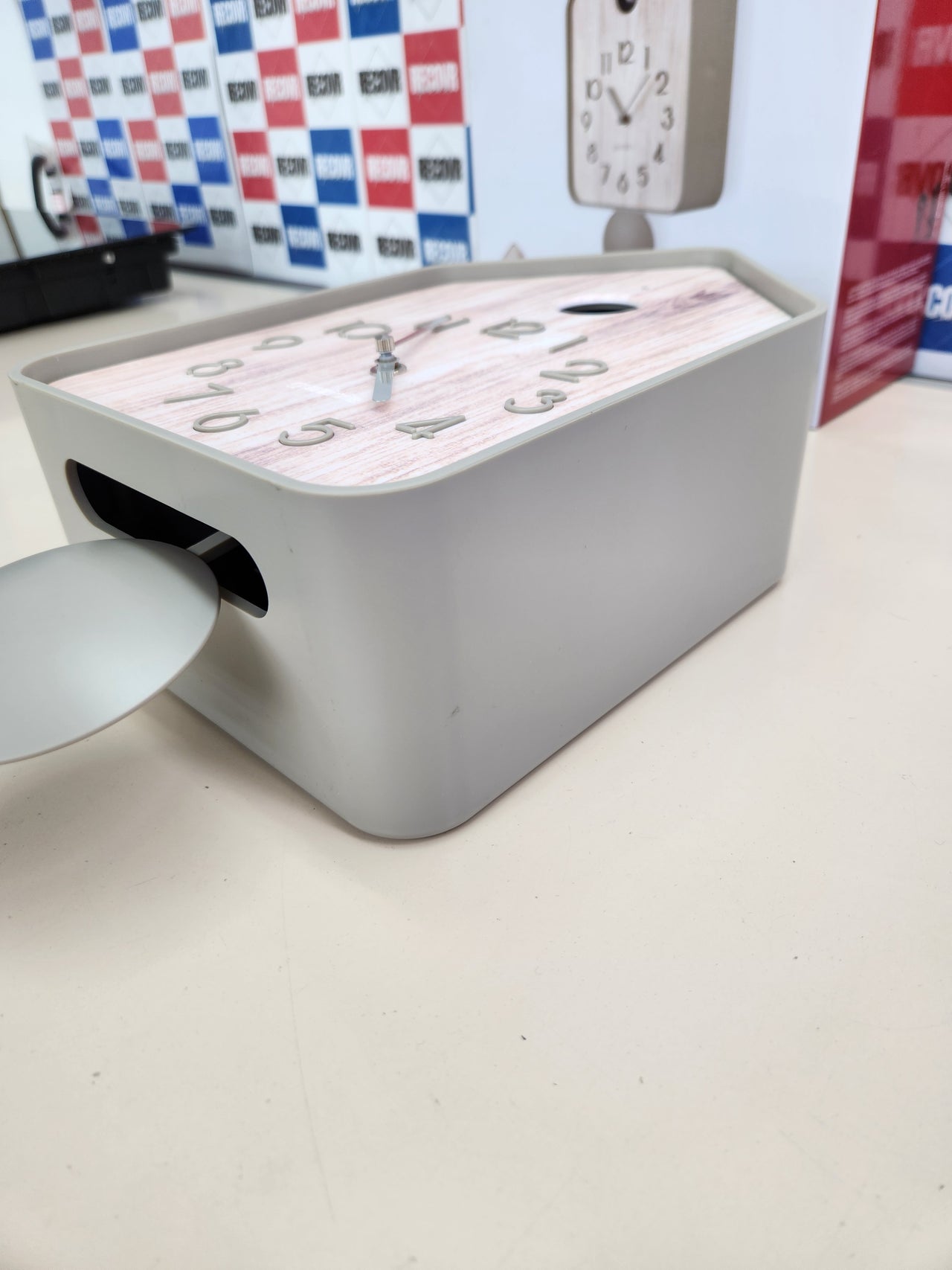 Reloj de Pared con péndulo Guzzini - Gris 19x10x37 cm