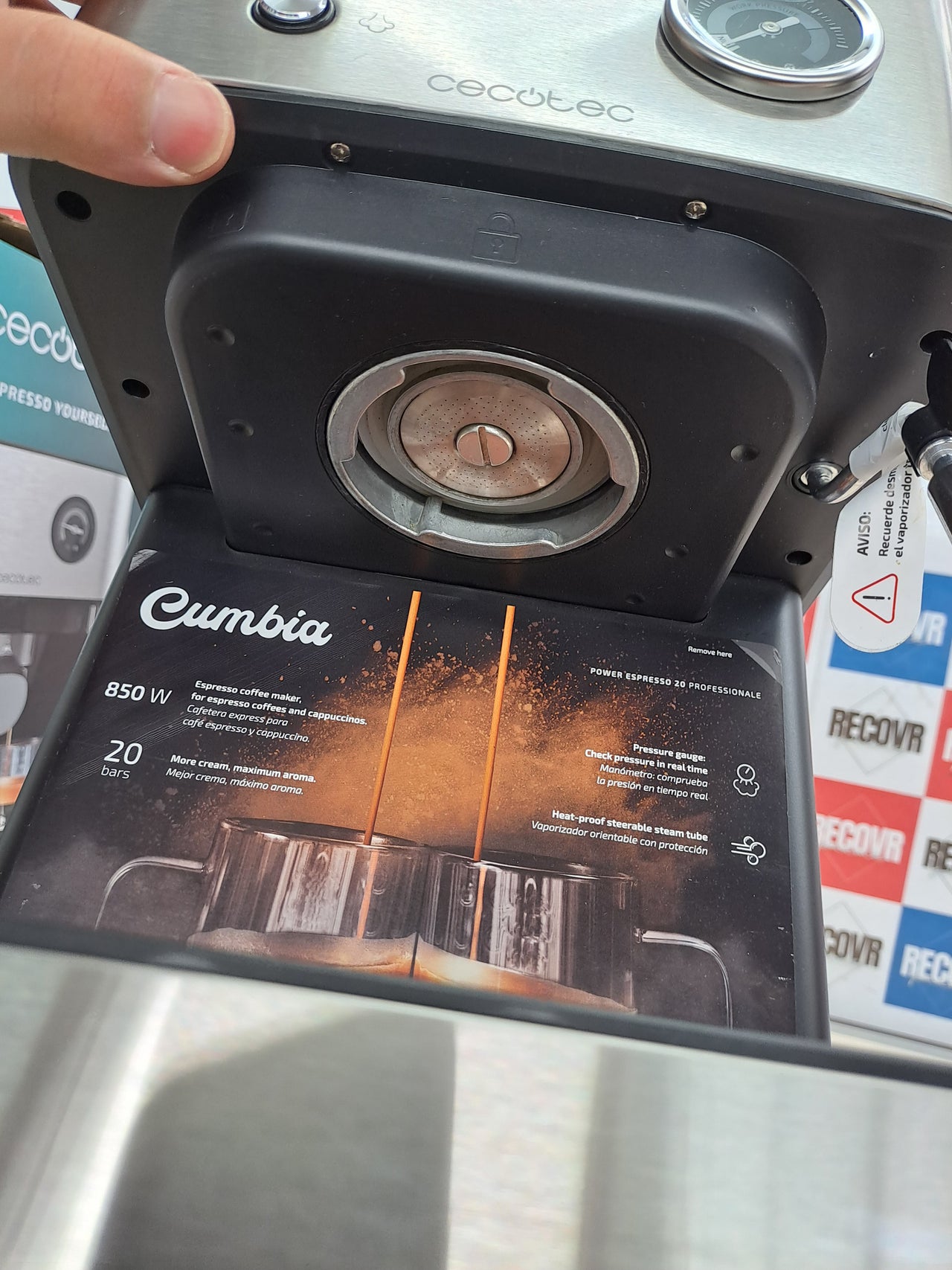Cafetera espresso Cecotec Power Espresso 20 Professionale 20 bares