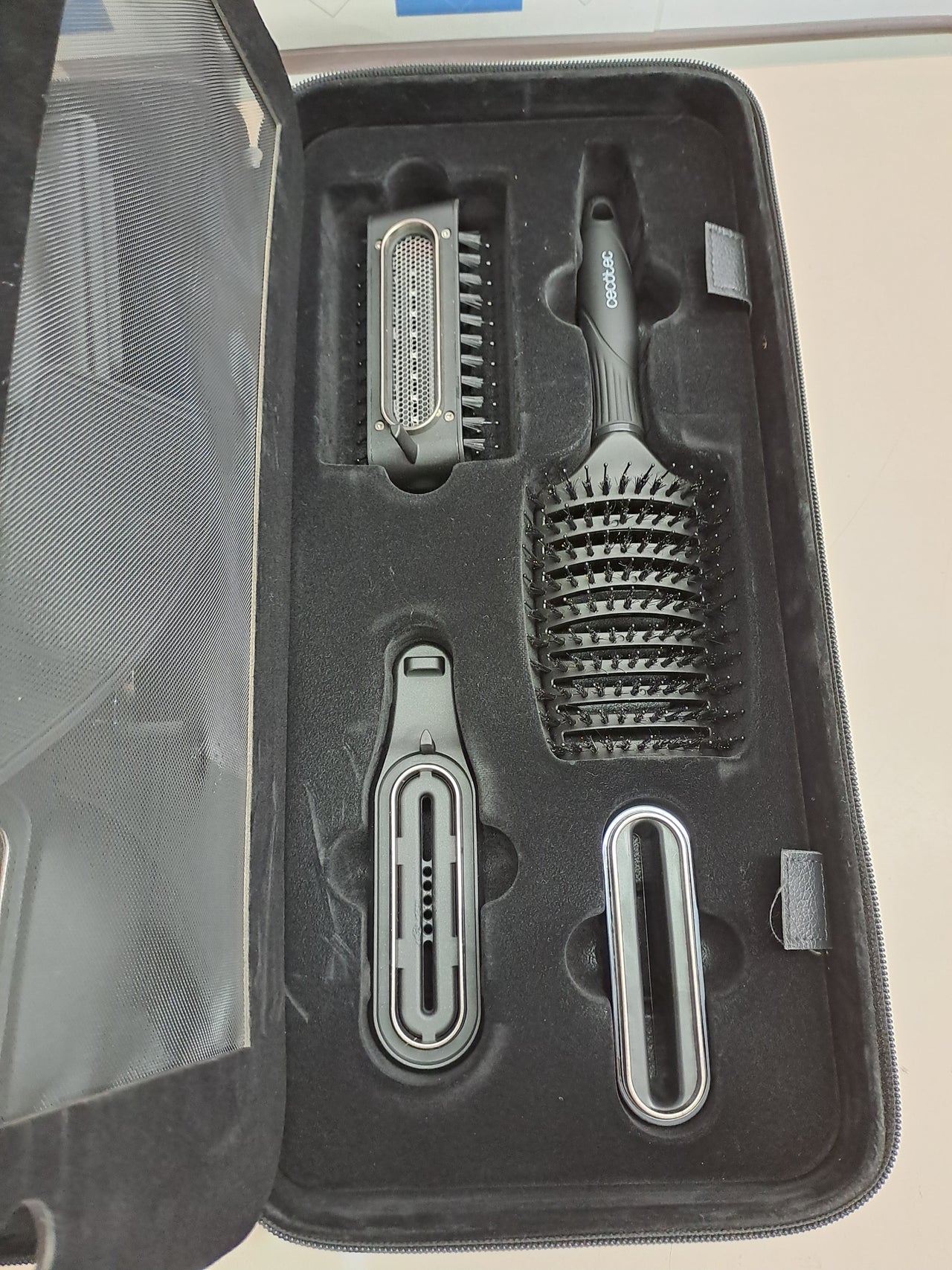 Plancha pelo con aire 6 accesorios Cecotec AirLisse