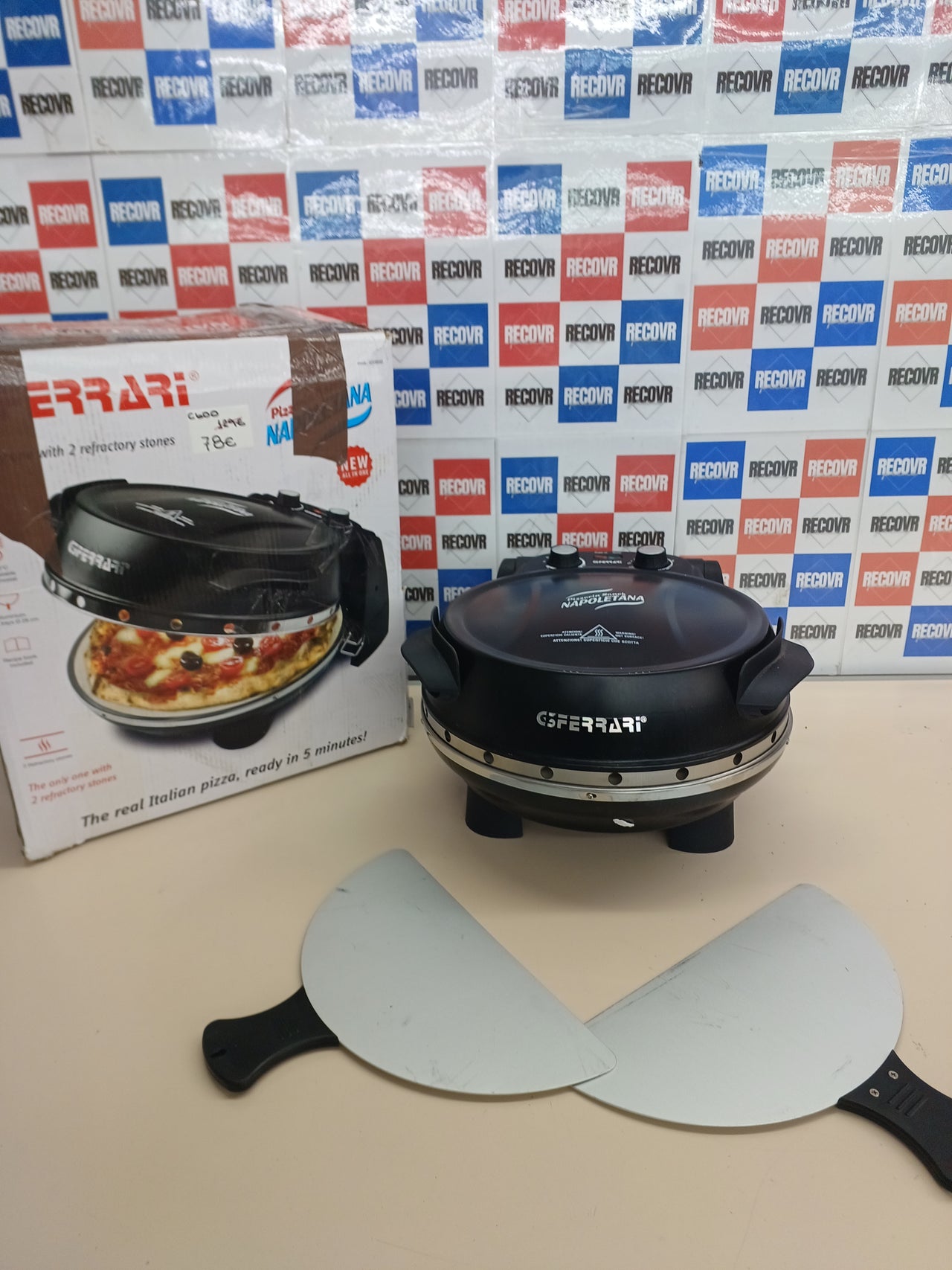 Horno pizza con doble piedra refractaria 1200 W G3 FERRARI