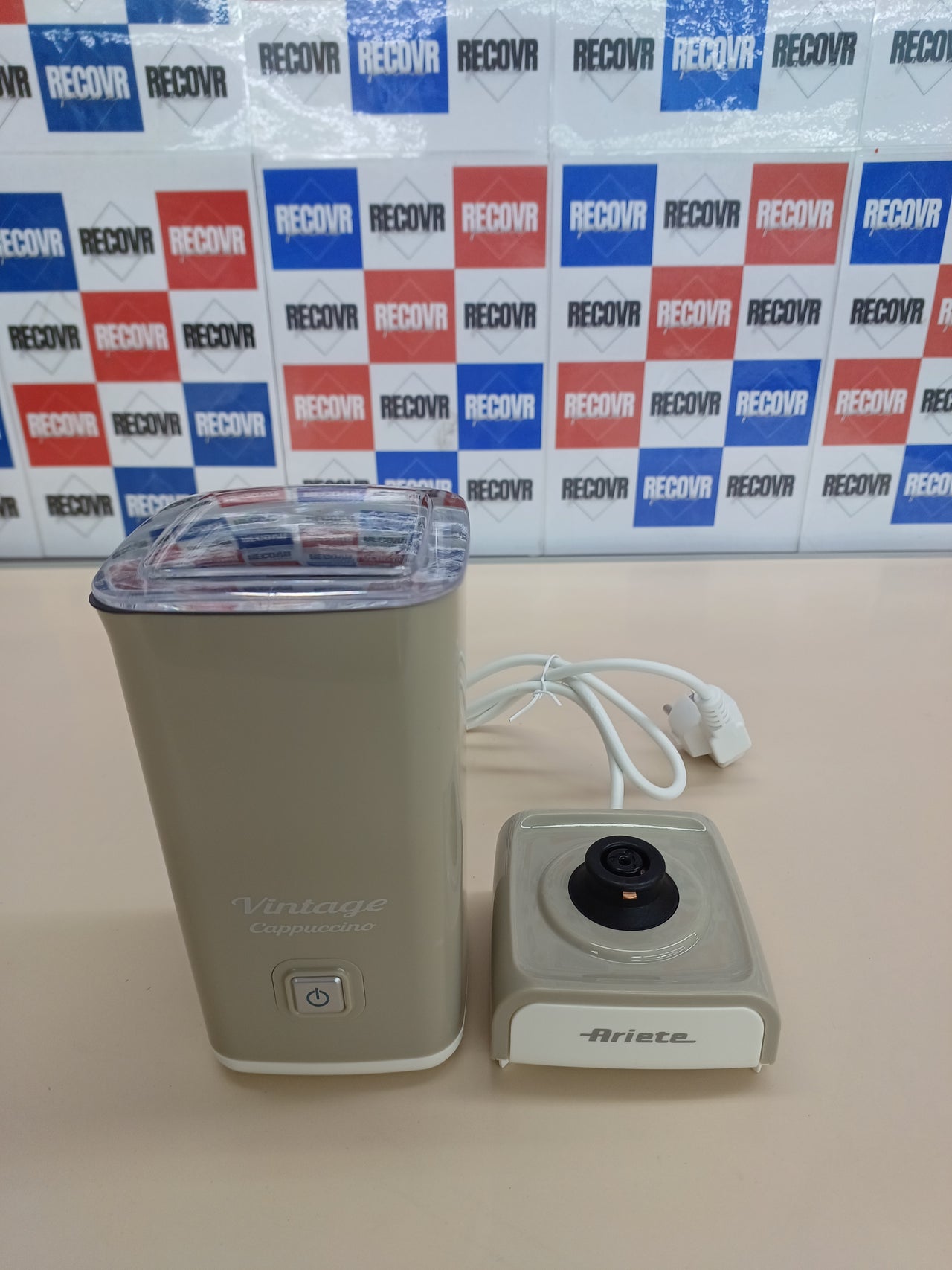 Ariete 2878/03 Espumador De Leche Vintage, 500W, 3 Funciones, Antidaherente, Color Beige