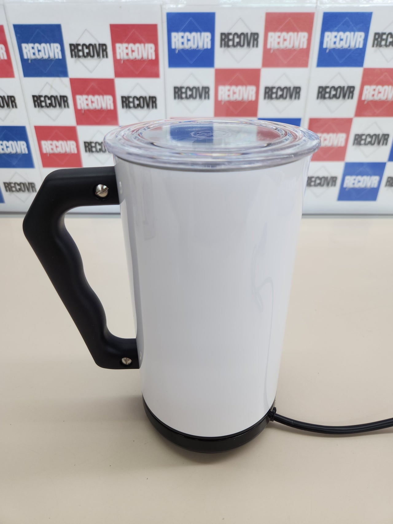 Espumador leche 150 ml a 300 ml Eléctrico, Cappuccino, leche caliente, Blanco Bialetti