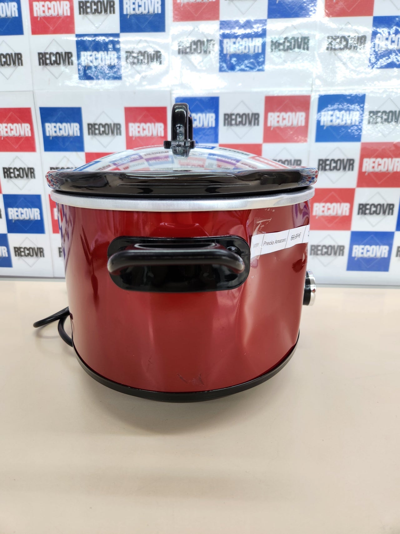 Olla 210W, 3,5L Cocción Lenta Manual para Preparar Multitud de Recetas| Acero Inoxidable, Rojo [Scv400Rd-050], 9.45 Inches X 12.99 Inches X 12.01 Inches, Rojo, Crock-Pot