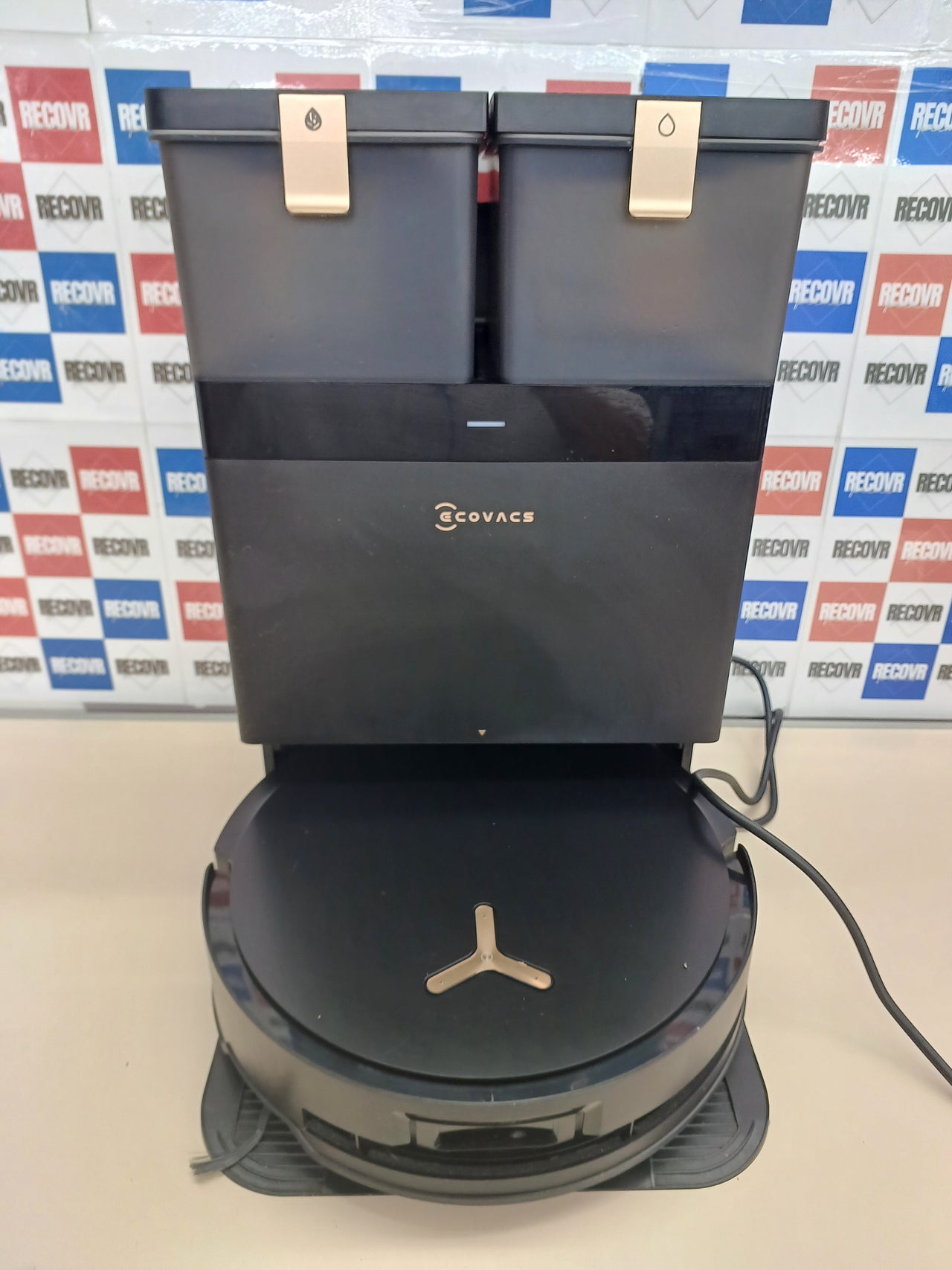 Robot aspirador 18000 Pa fregona agua caliente 75 °C Ecovacs