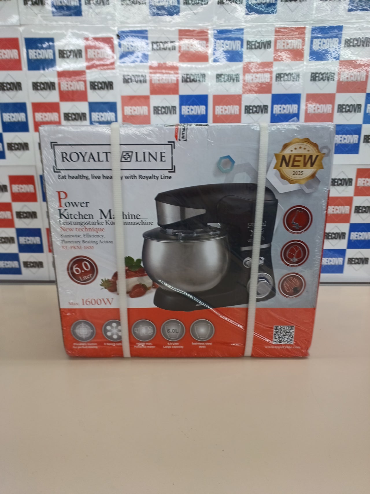 Amasadora 6L 1600W Royalty Line RL-PKM-1600