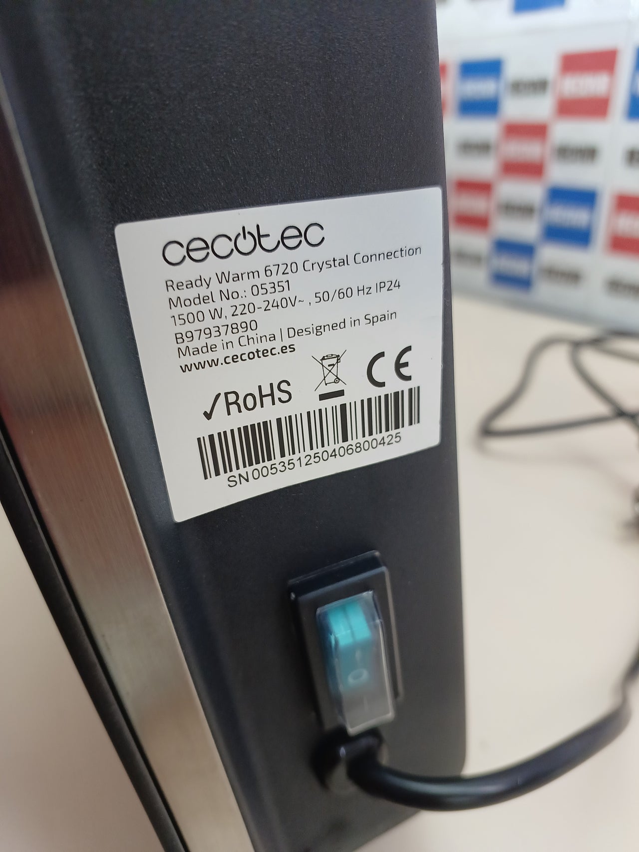 Radiador eléctrico WiFi 1500 W – Cecotec