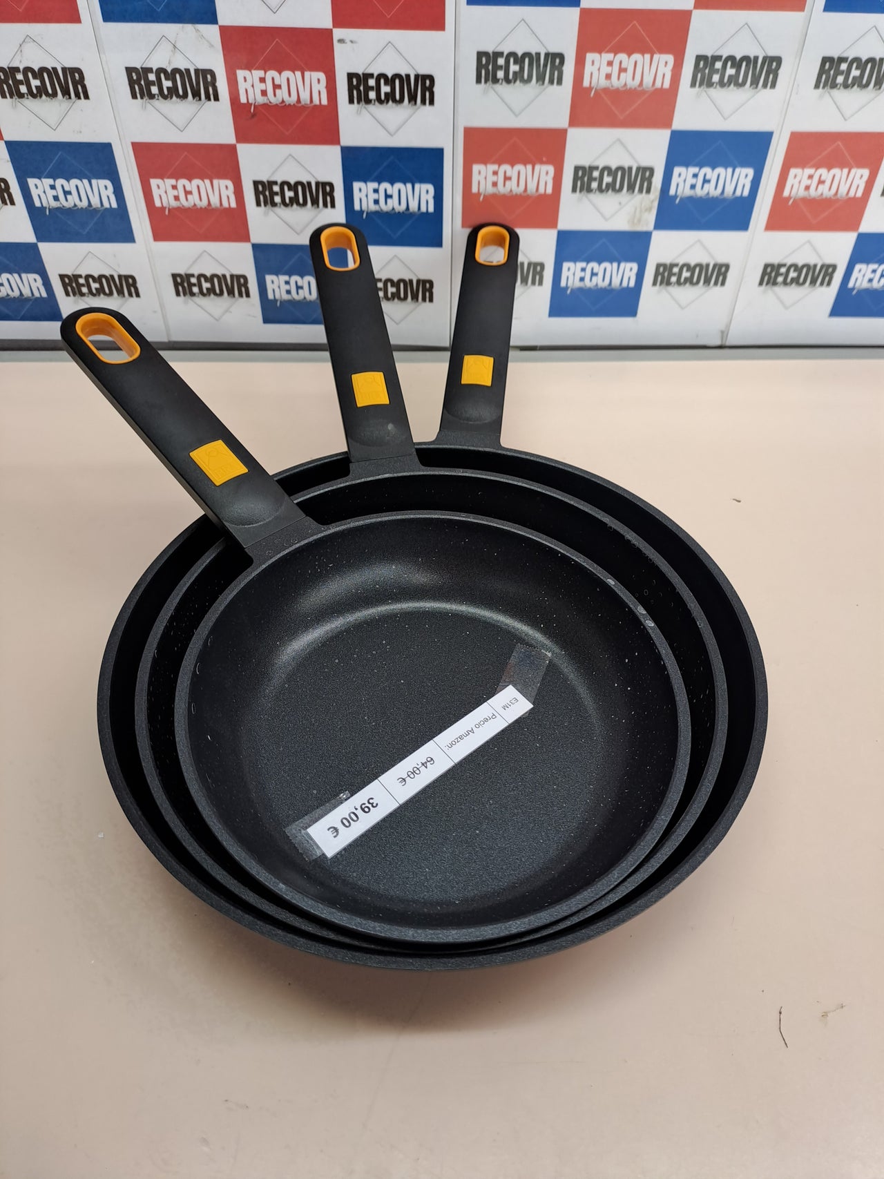 Juego sartenes 20/24/28 cm aluminio fundido – BRA