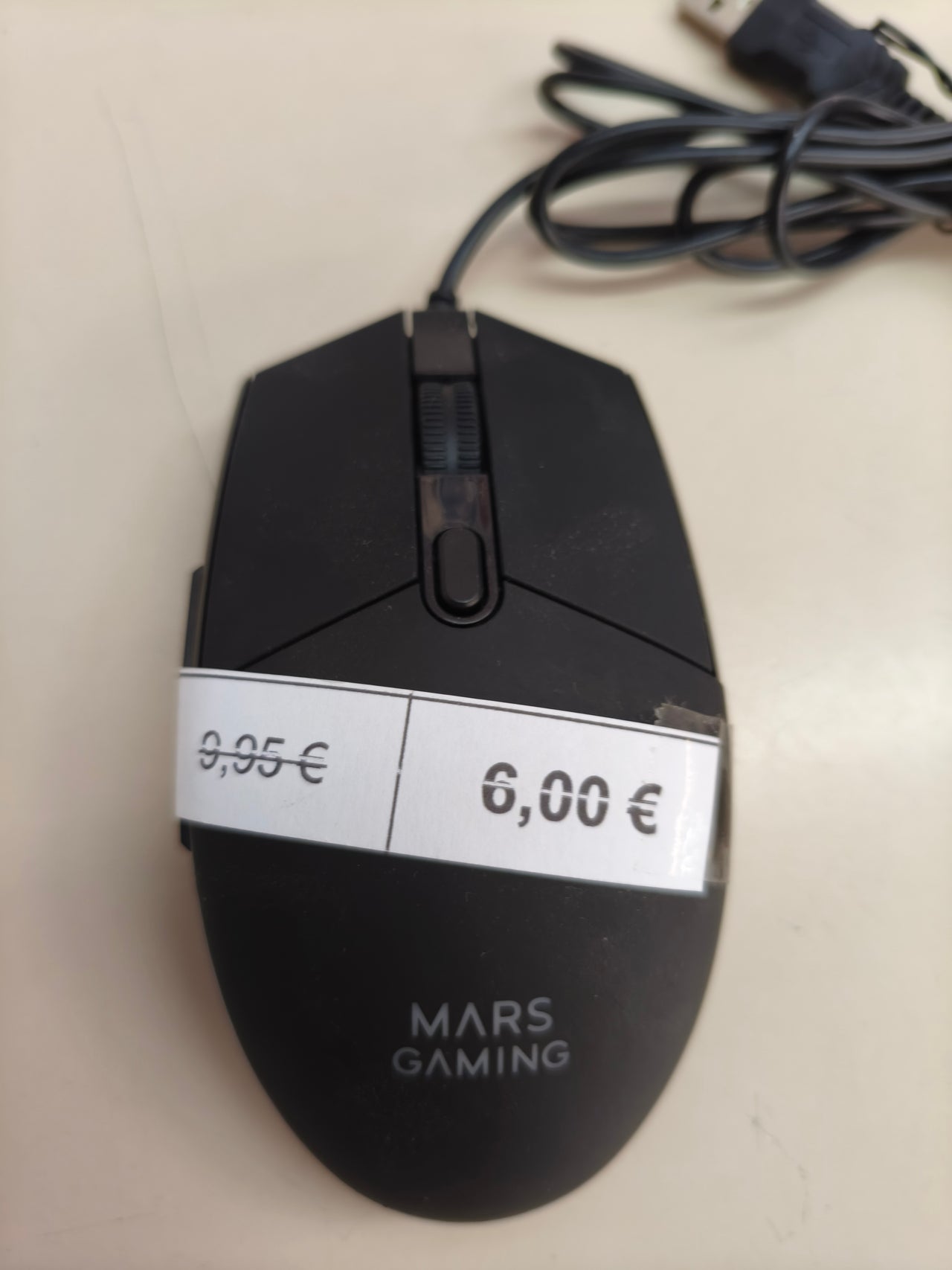 Ratón gaming Mars Gaming MMG, 3200 DPI, RGB, negro