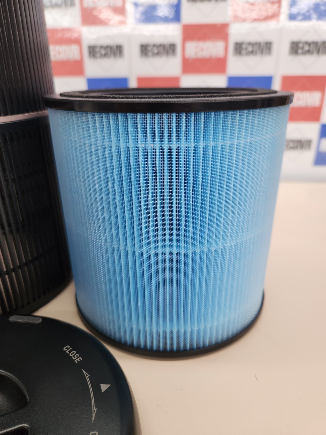 Purificador aire 3 niveles, 99.97% elimina el polvo, Para alergias al polen con Esponja Perfumada, Purificador de aire con filtro hepa, olor|3 Niveles de Velocidad|Luz de noche AIRTOK