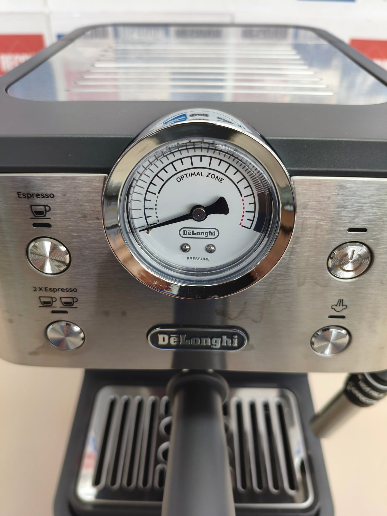 Cafetera espresso manual De’Longhi Classic 15 bares acero inoxidable