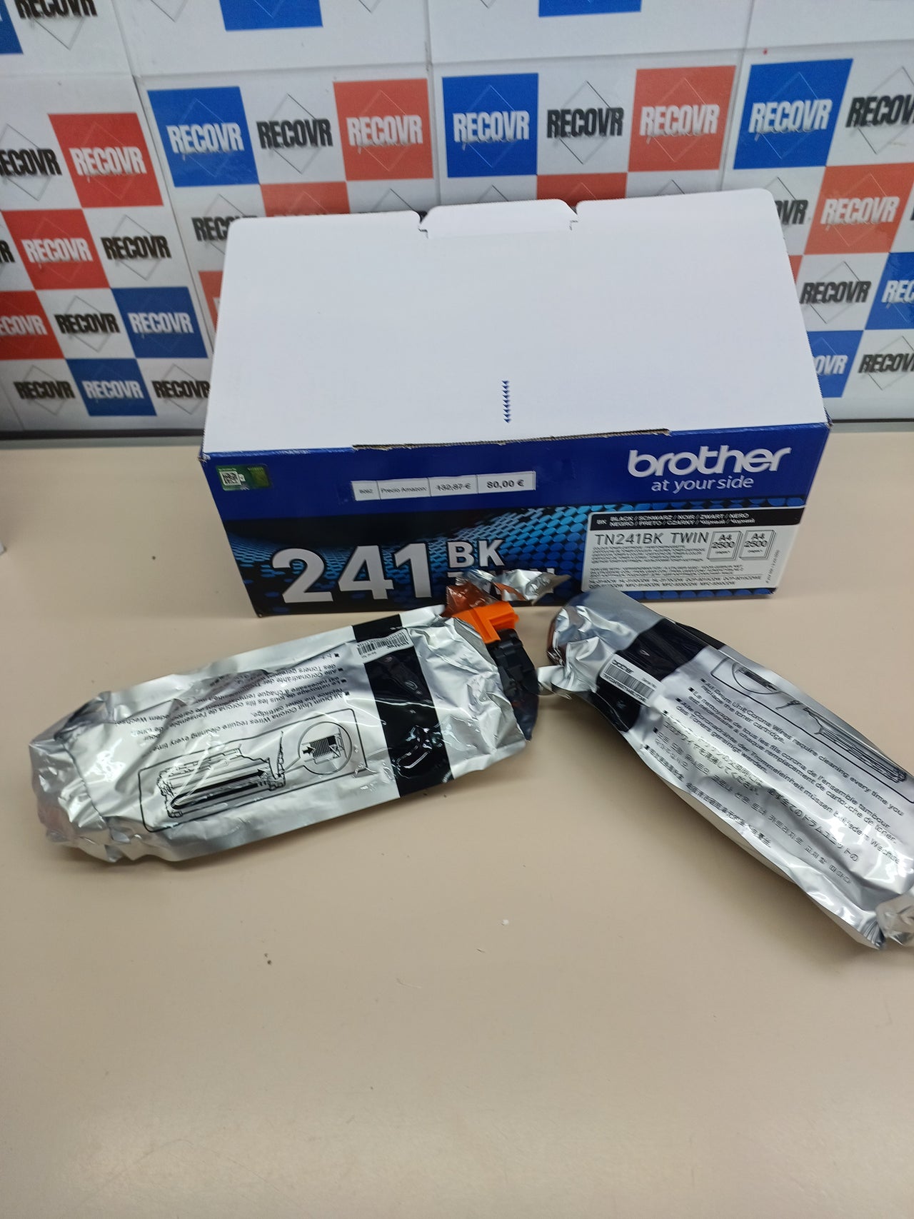 Pack 2 tóner negro compatible TN241B - Brother