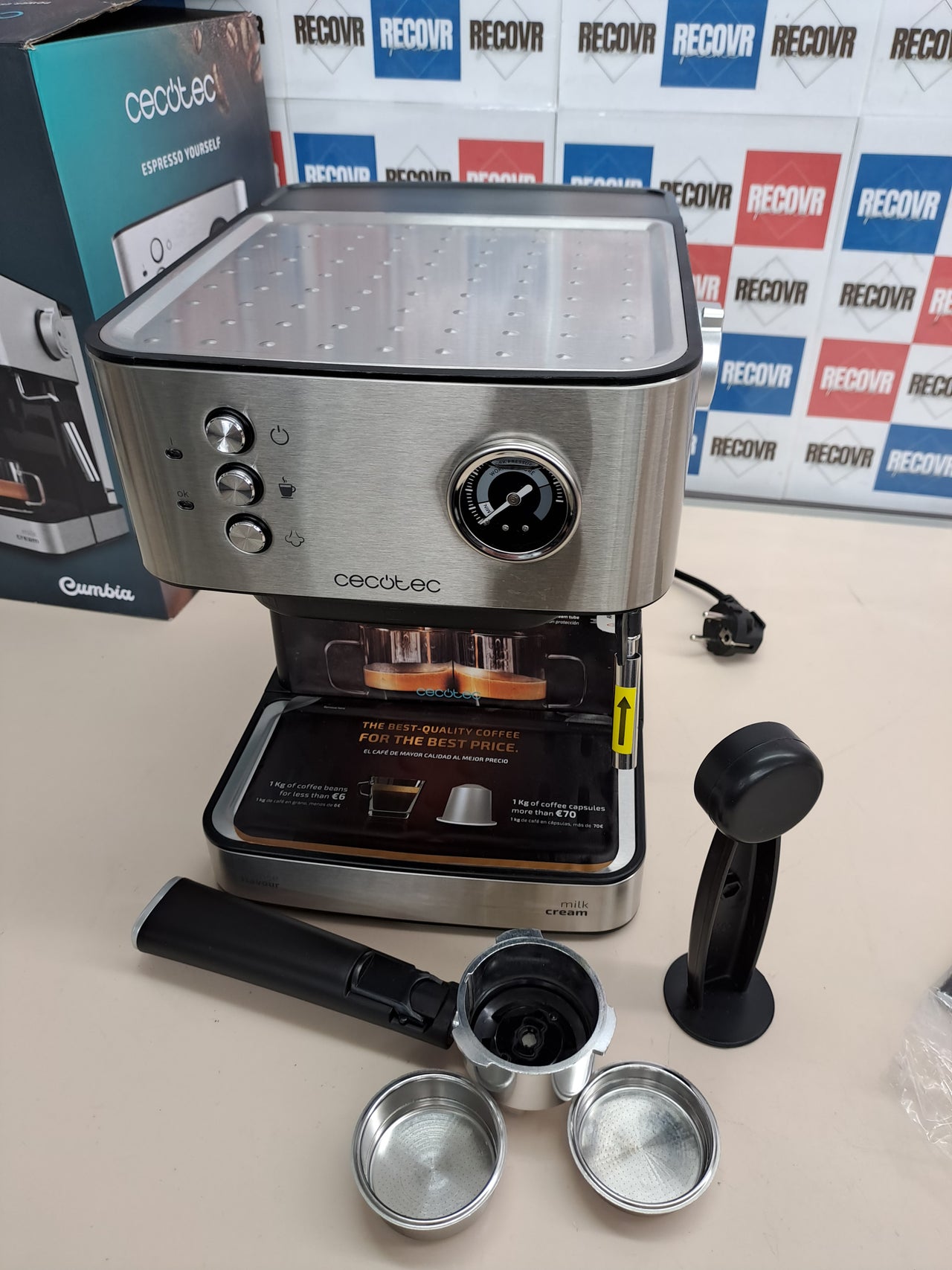 Cafetera espresso Cecotec Power Espresso 20 Professionale 20 bares