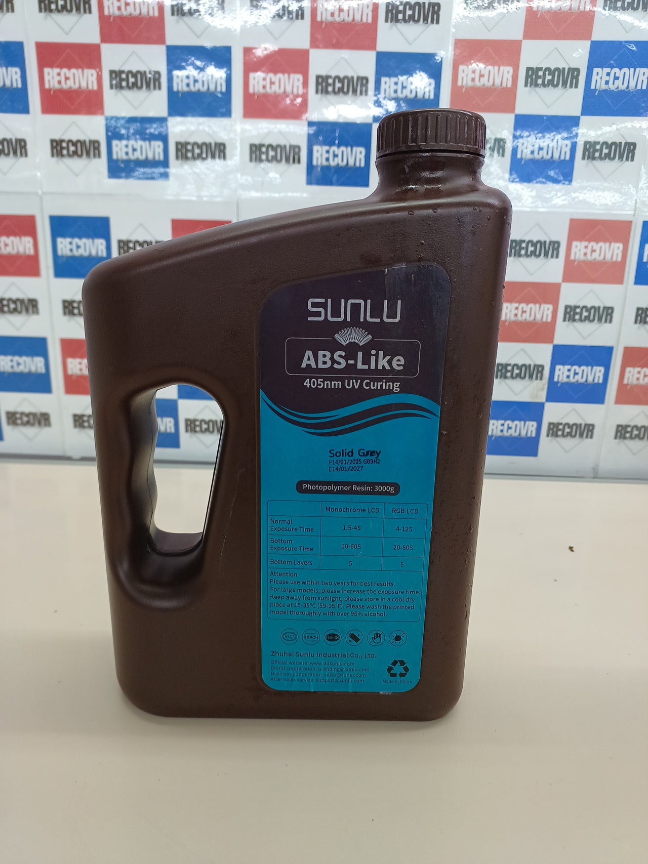 Resina 3D ABS-like 405 nm curado rápido 3 kg Sunlu