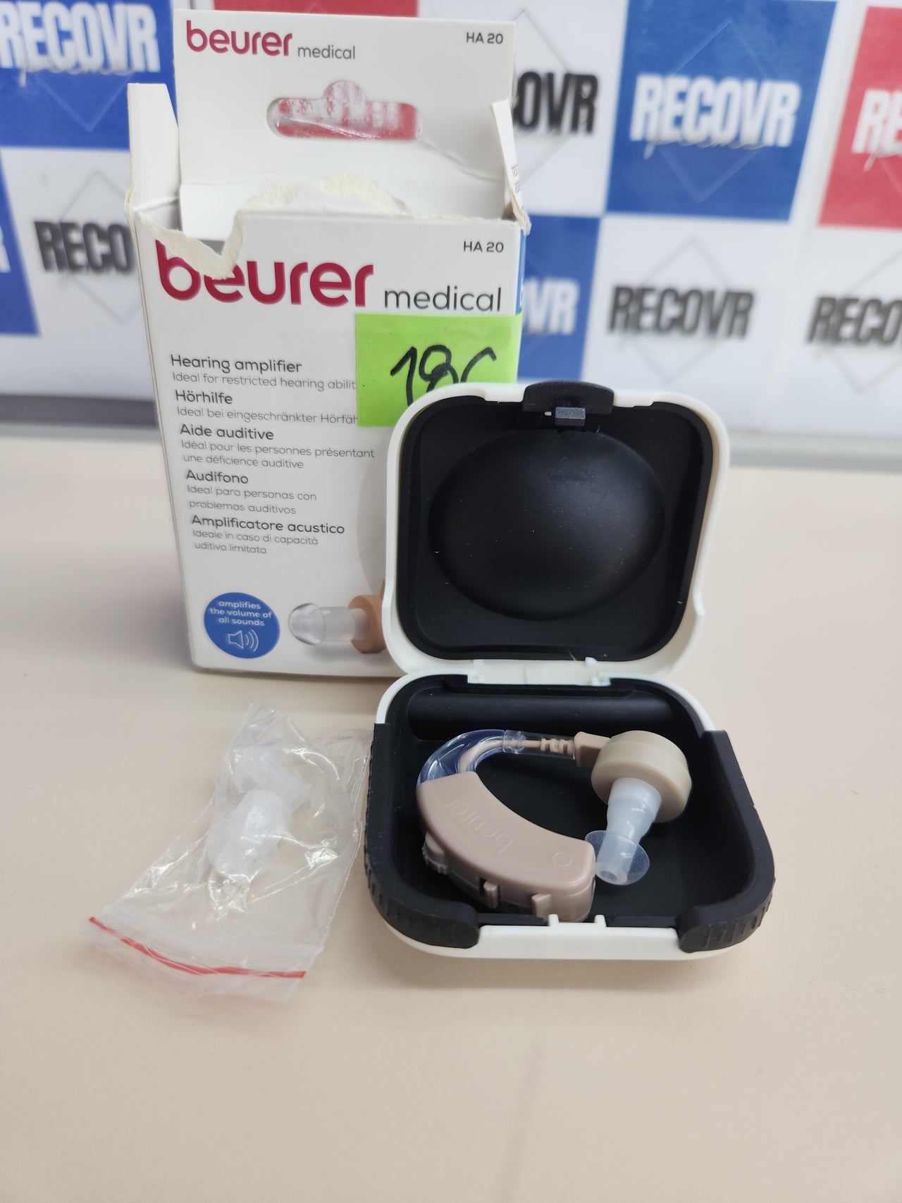 Amplificador Auditivo Beurer HA 20 – Ajustable, 40 dB, Diseño Ergonómico