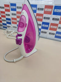 Plancha ropa vapor Texstyle, 2300 W, suela bidireccional 3D SuperCeramic, déposito 270 ml, Frambuesa, Púrpura, 140 gr/min Braun Hogar.