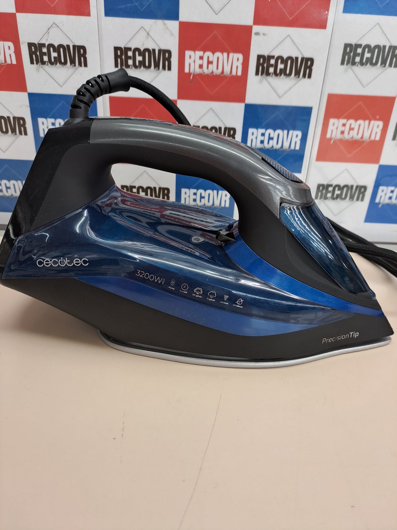 Plancha 3200W doble vapor suela cerámica Cecotec