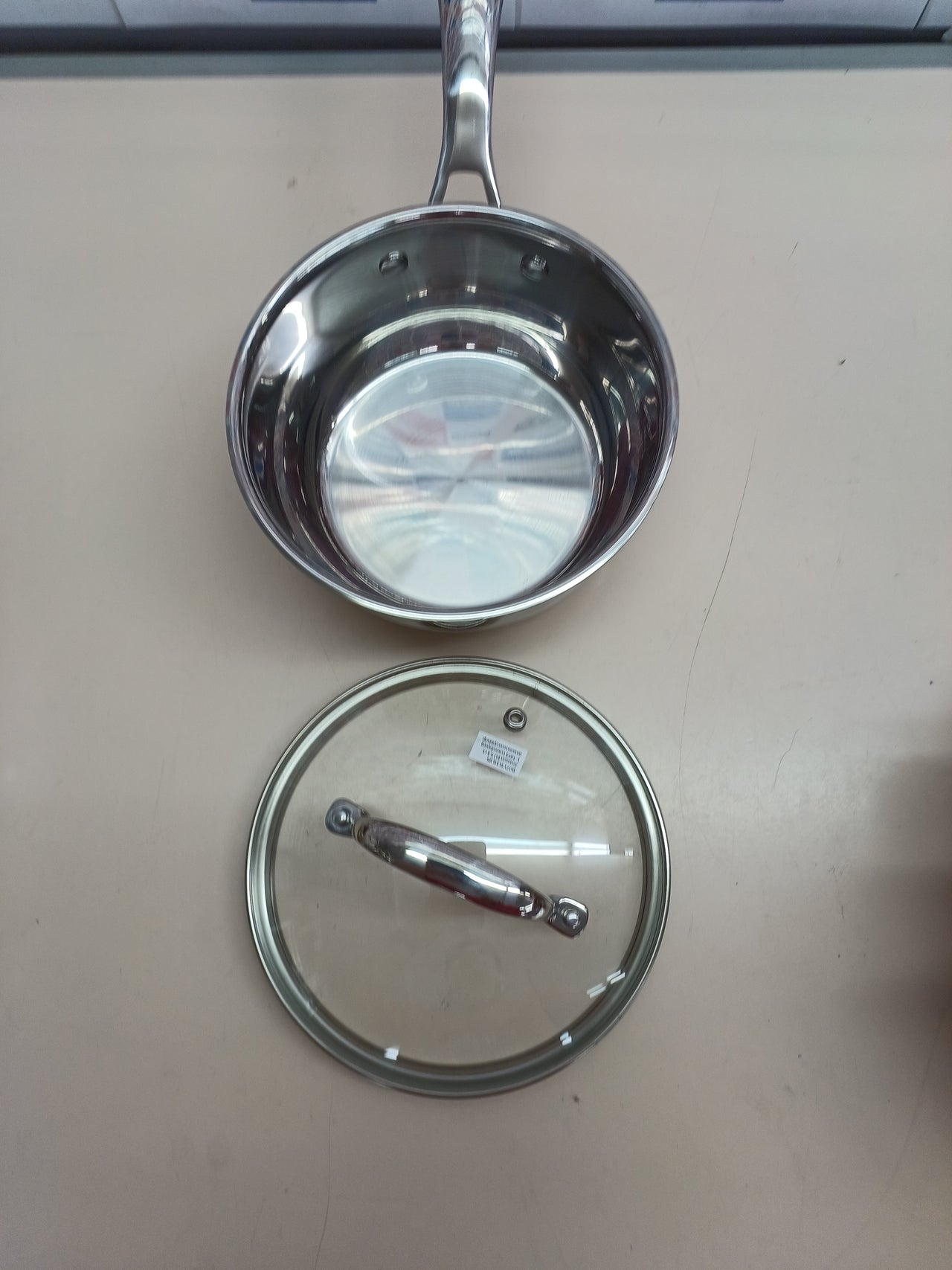 Batería cocina acero inox 15 piezas Amazon Basics
