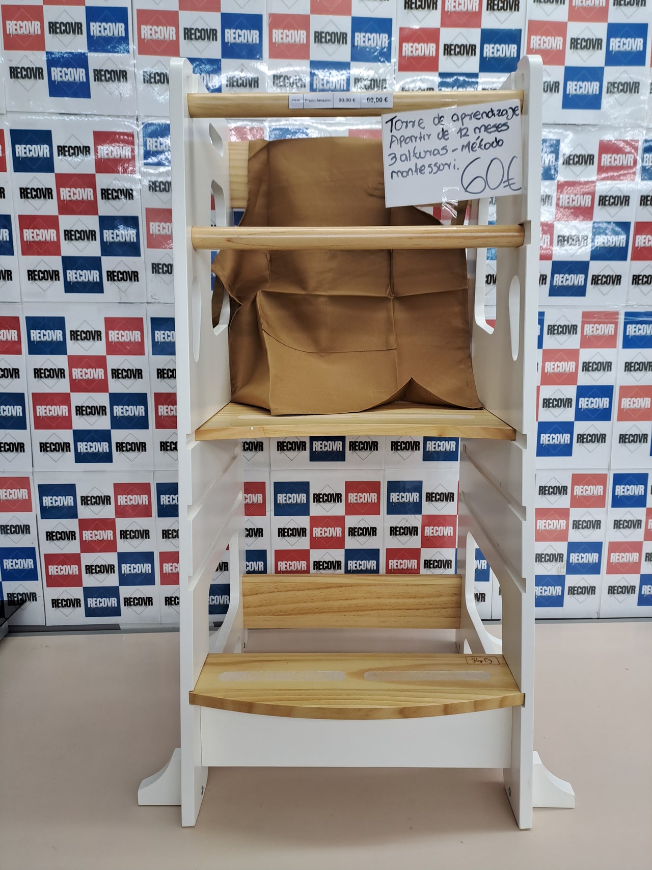 Torre aprendizaje Montessori ajustable madera – BEY & CO