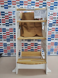 Torre aprendizaje Montessori ajustable madera – BEY & CO