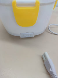 Calientaplatos Eléctrico Portátil,2 Recipientes Extraíbles, Cubiertos Incluidos, 220V, Amarillo BEPER 90.920G.