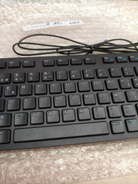 Teclado con cable USB Amazon Basics, español, negro mate
