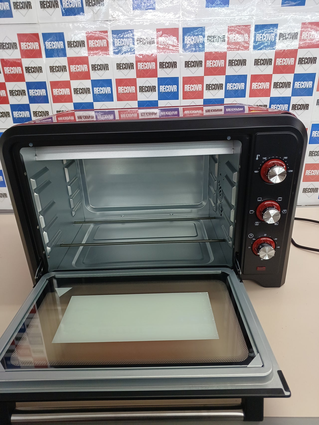 Horno eléctrico 2000W acero rojo - Girmi