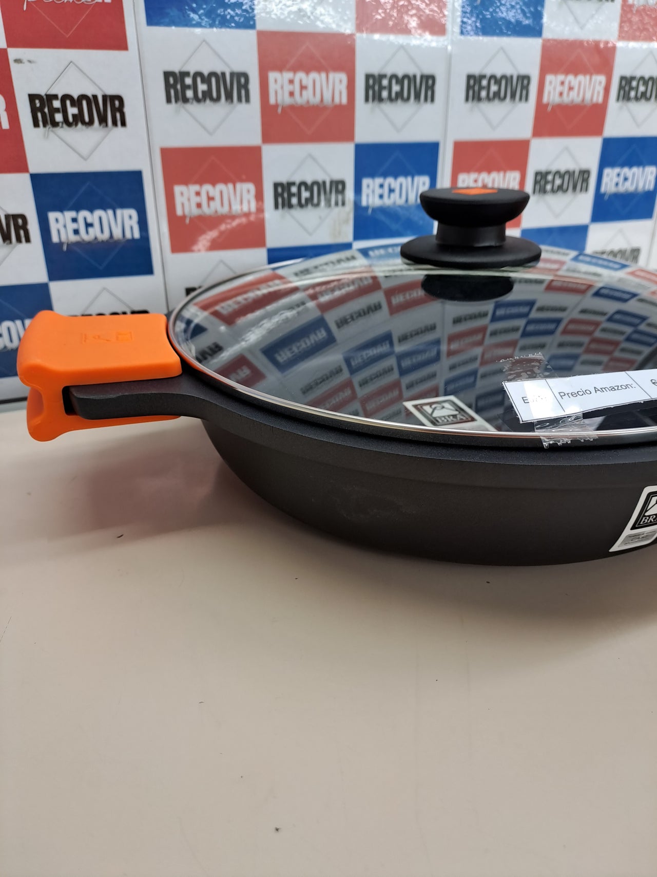 Cacerola baja 36 cm inducción con tapa – BRA