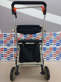 Thumbnail for Mobiclinic®, Andador Plegable, Carro de la Compra con Asiento, Coliseo, Monomando, Acero, Gran Cesta, Respaldo y Acolchado, Sistema Frenado, Ruedas 360º, Negro