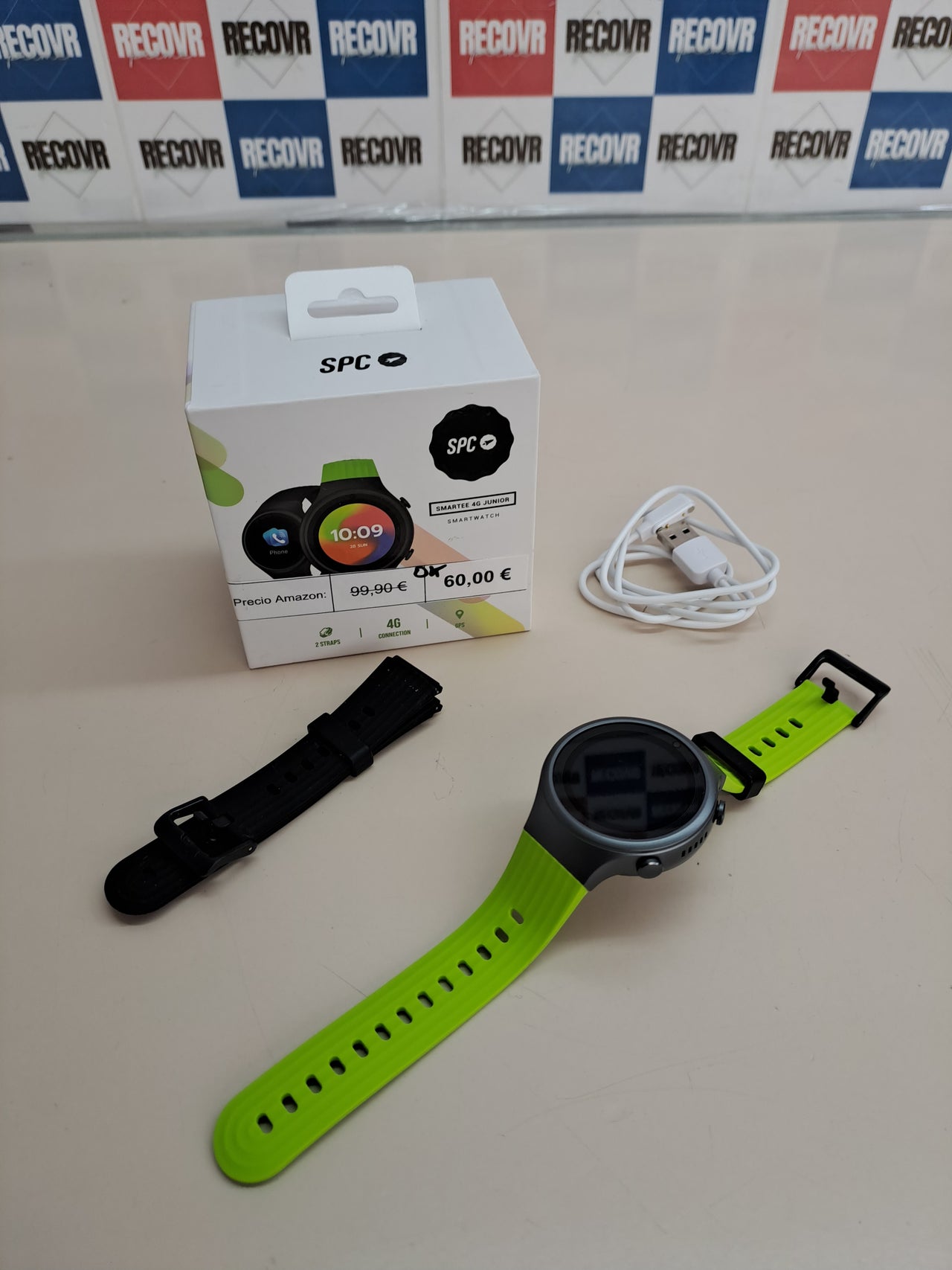 Reloj inteligente SPC SMARTEE 4G Junior con GPS, verde