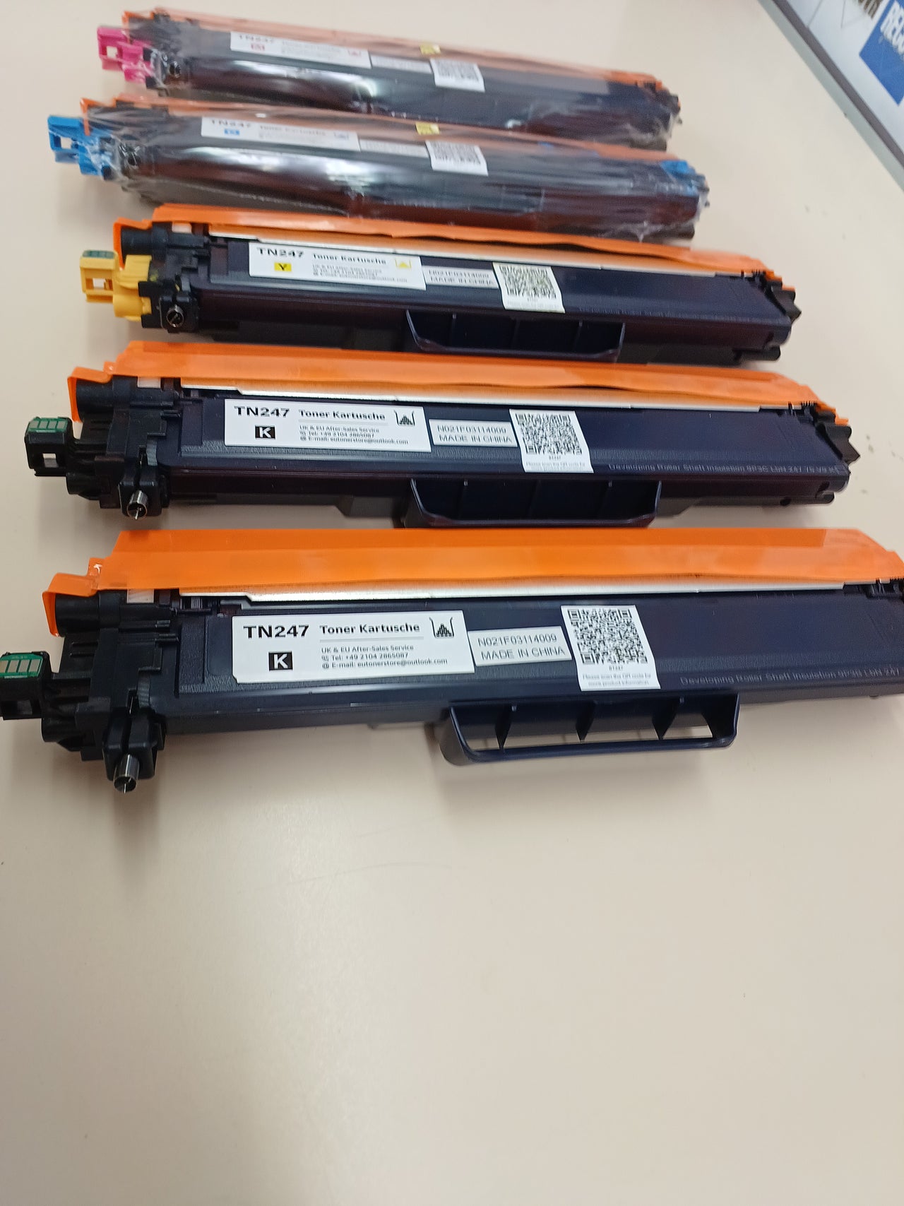 Tóner compatible TN247/TN243 pack 5 colores - ONLYU