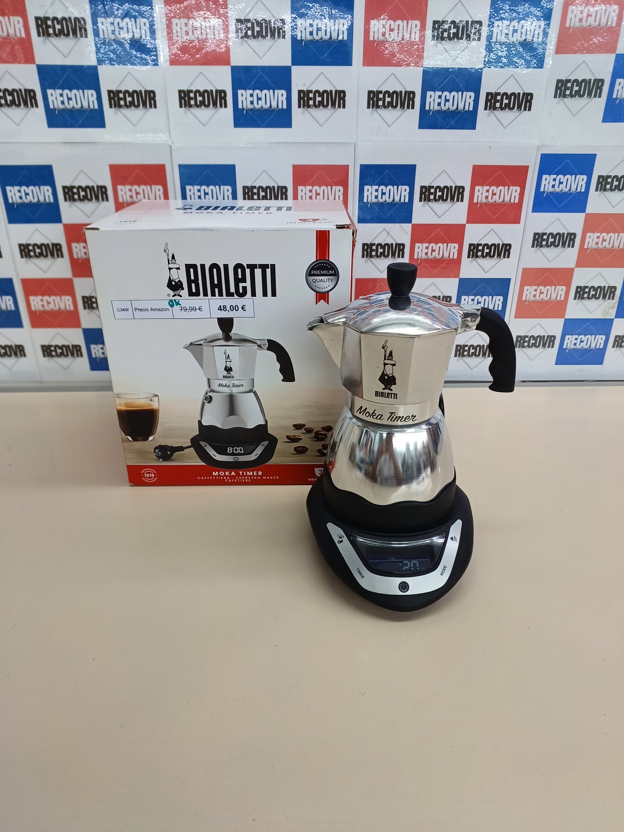 Cafetera Italiana Eléctrica Bialetti Moka 365W