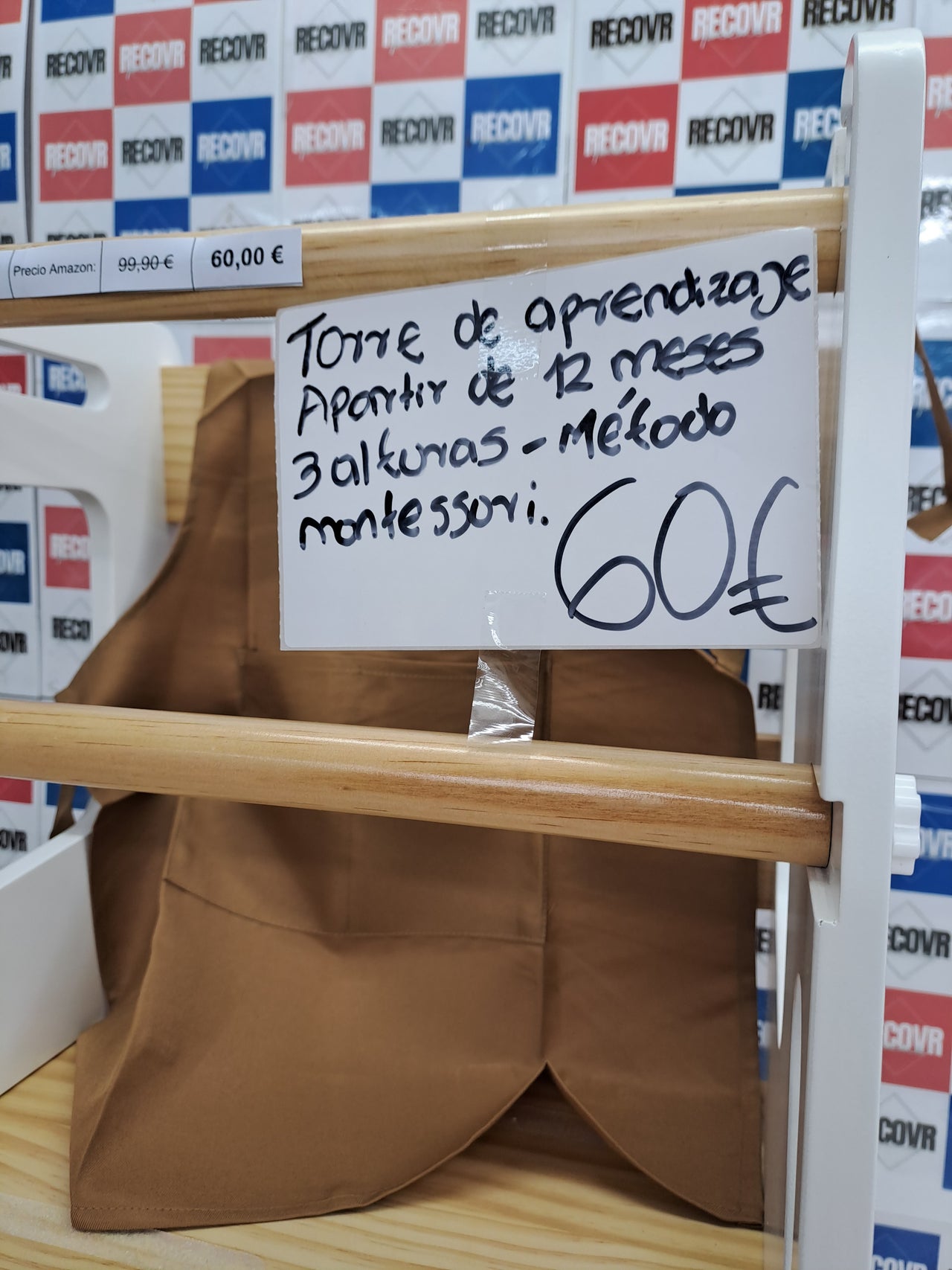 Torre aprendizaje Montessori ajustable madera – BEY & CO