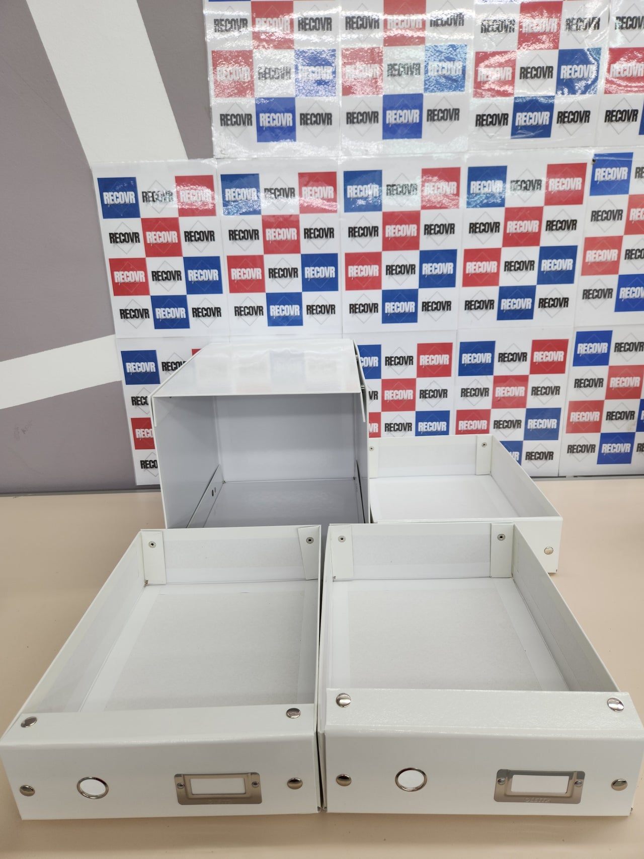 3 cajones, A4, Blanco, Buc de cajones, Click and Store, 60480001 Leitz
