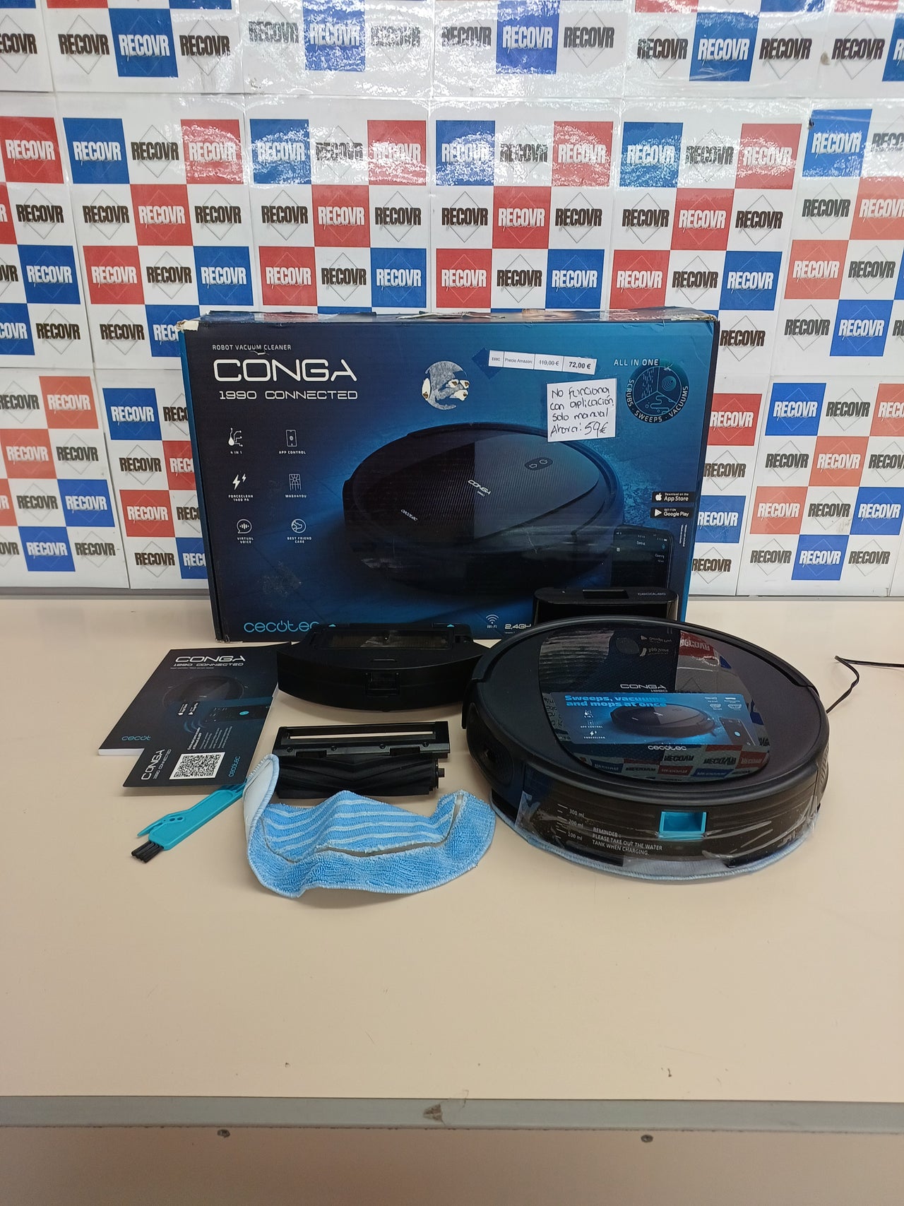 Robot Aspirador Cecotec Conga 1990 4in1 1400Pa