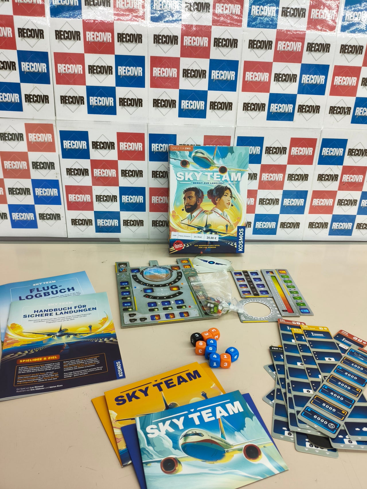 Juego de mesa cooperativo Sky Team Juego del Año 2024 para 2 jugadores