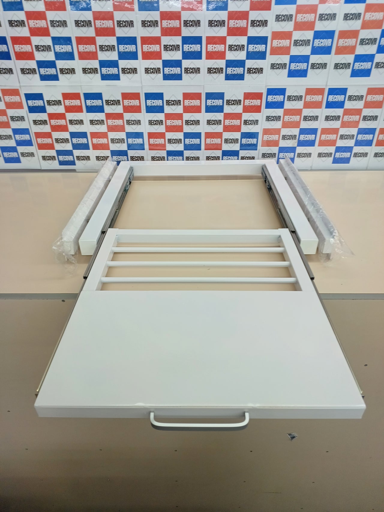 Kit de unión universal lavadora-secadora con bandeja y correa Nisorpa