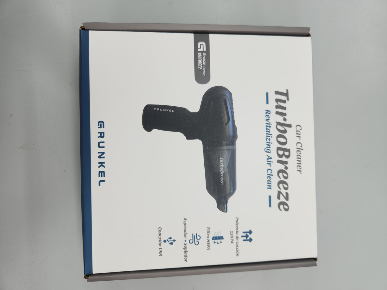 Aspirador y soplador, 12KPA, Filtro HEPA, USB Grunkel CARFORCE2