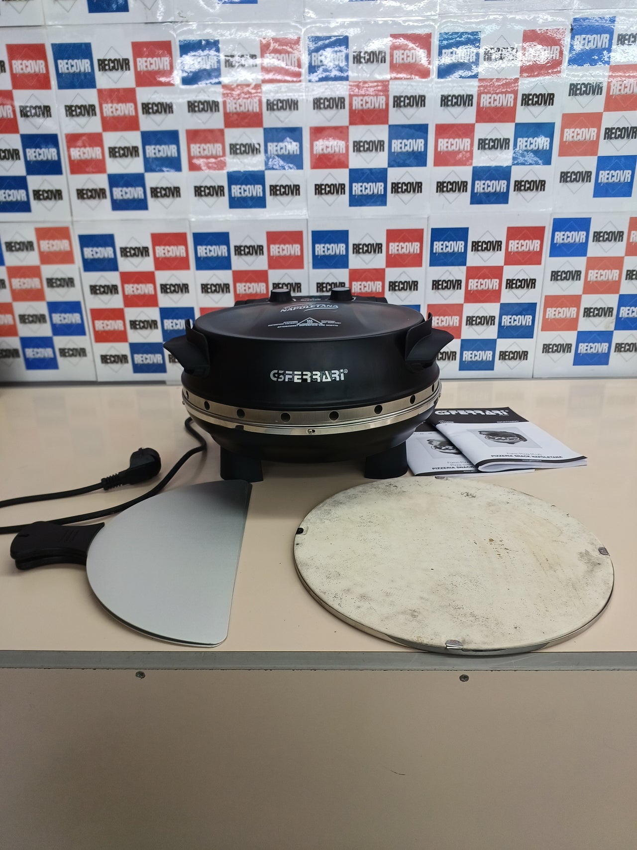 Horno pizza 1200 W piedra doble cordierita G3 Ferrari