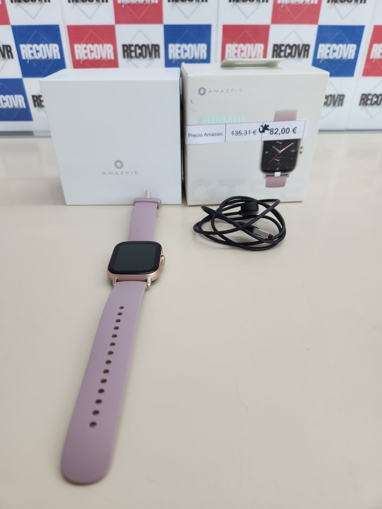 Amazfit Aluminium Pantalla táctil, Unisex Adulto, Color lilac purple, Talla única