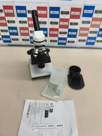 Microscopio profesional con adaptador para móvil y kit de laboratorio escolar