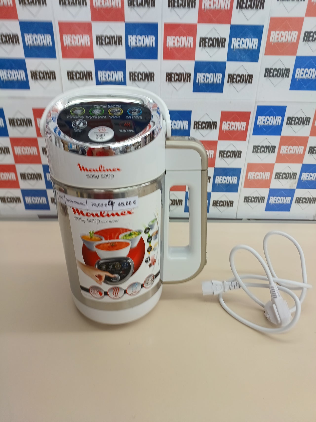 Sopera eléctrica 1,2 L 4 programas con autolimpieza - Moulinex