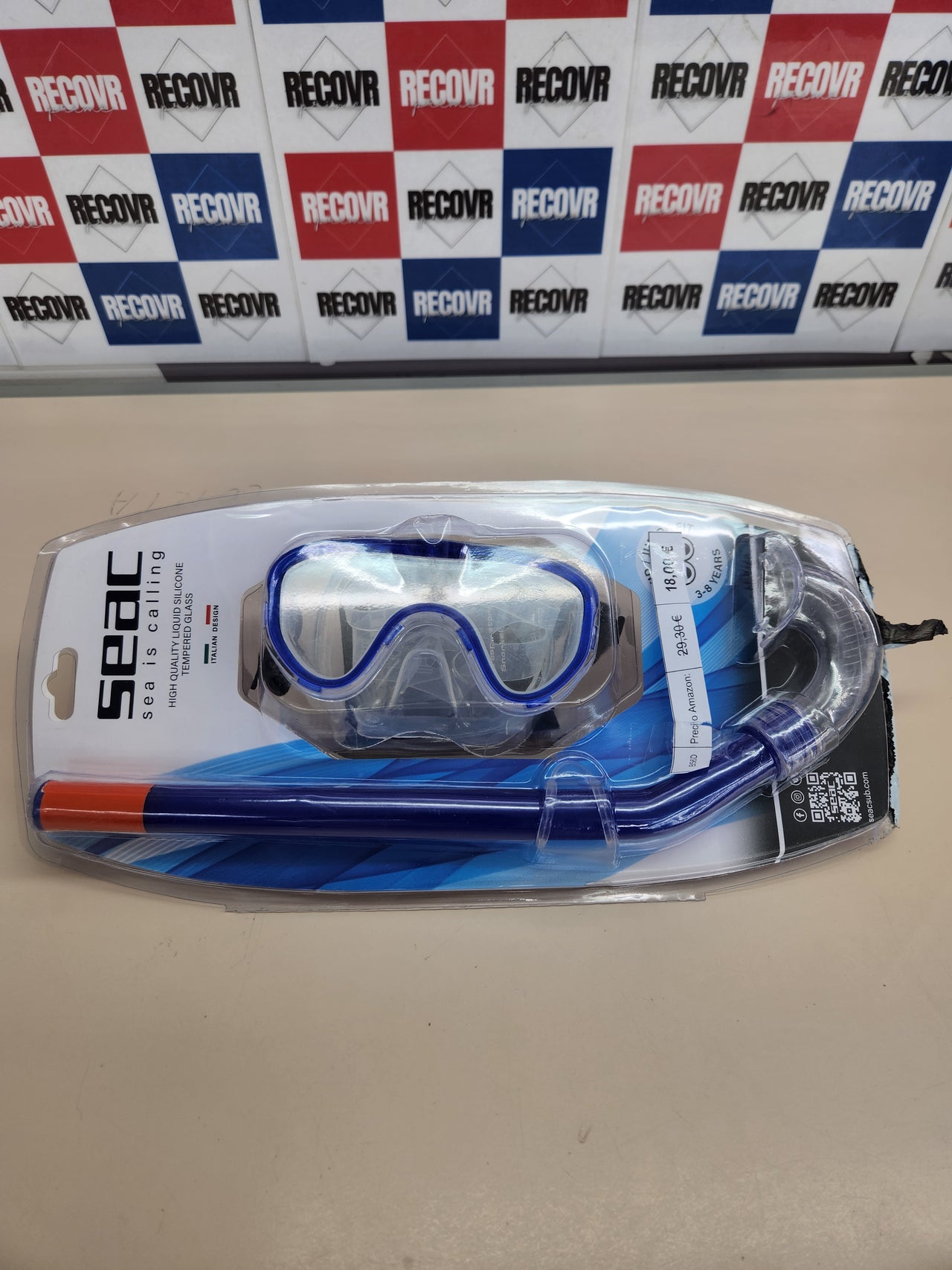 Gafas de Buceo + Snorkel 3-8 años SEAC