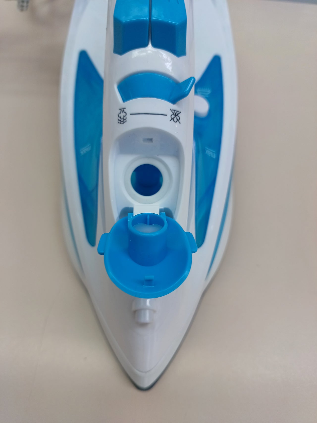 Plancha 2600W Cerámica  Russell Hobbs, Blanco/Azul.