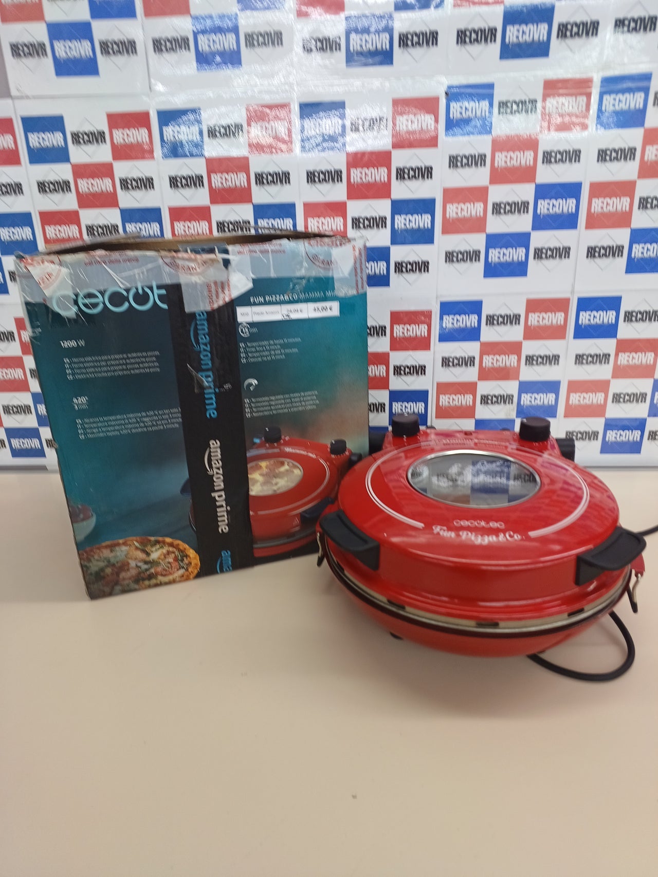 Horno grill 1200 W, Temporizador 15min, Temperatura max de 420ºC