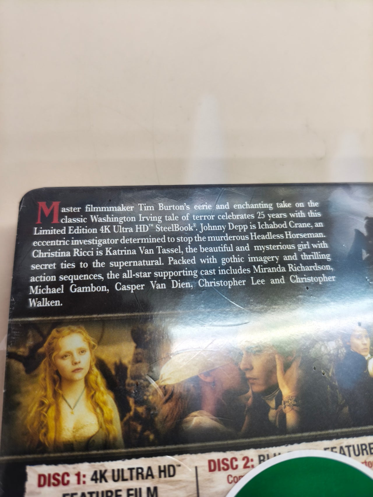 Película Sleepy Hollow en 4K UHD Steelbook