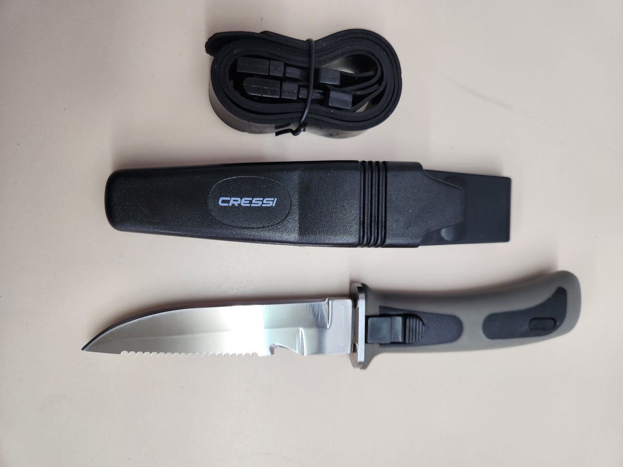 Cuchillo 23,5 cm buceo Cressi Vigo acero